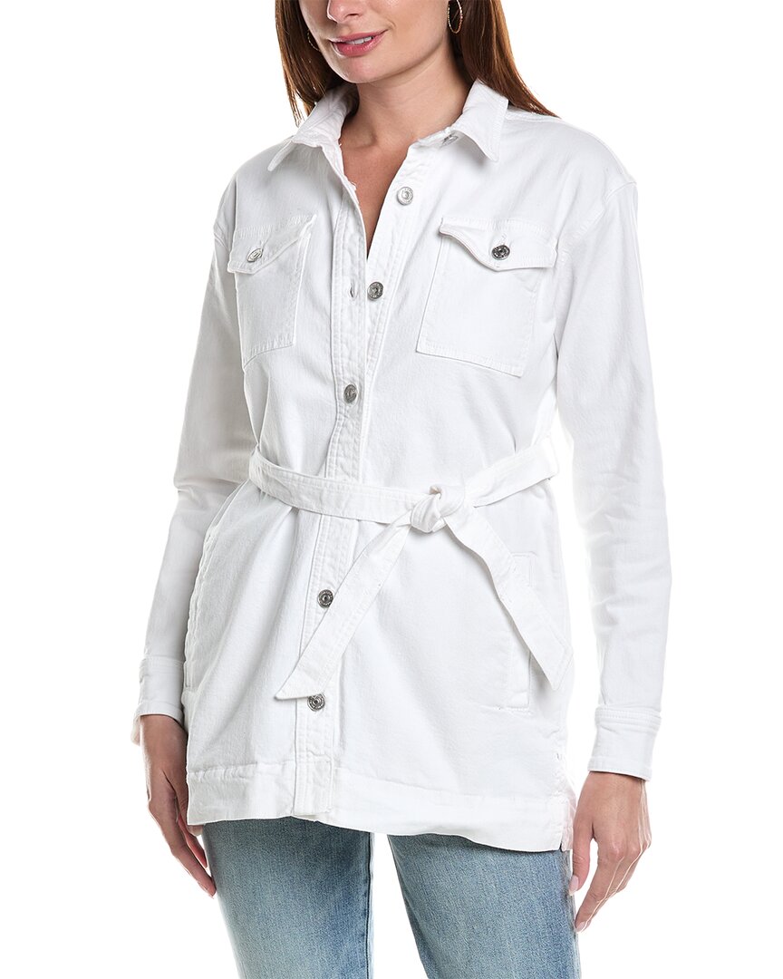 7 For All Mankind Leisure Jacket In White
