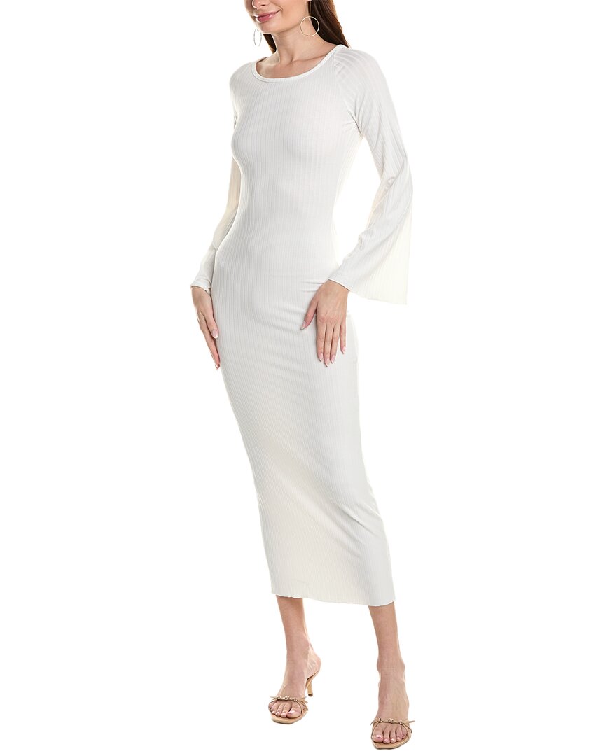 Shop Brook + Lynn Backless Maxi Dress In White