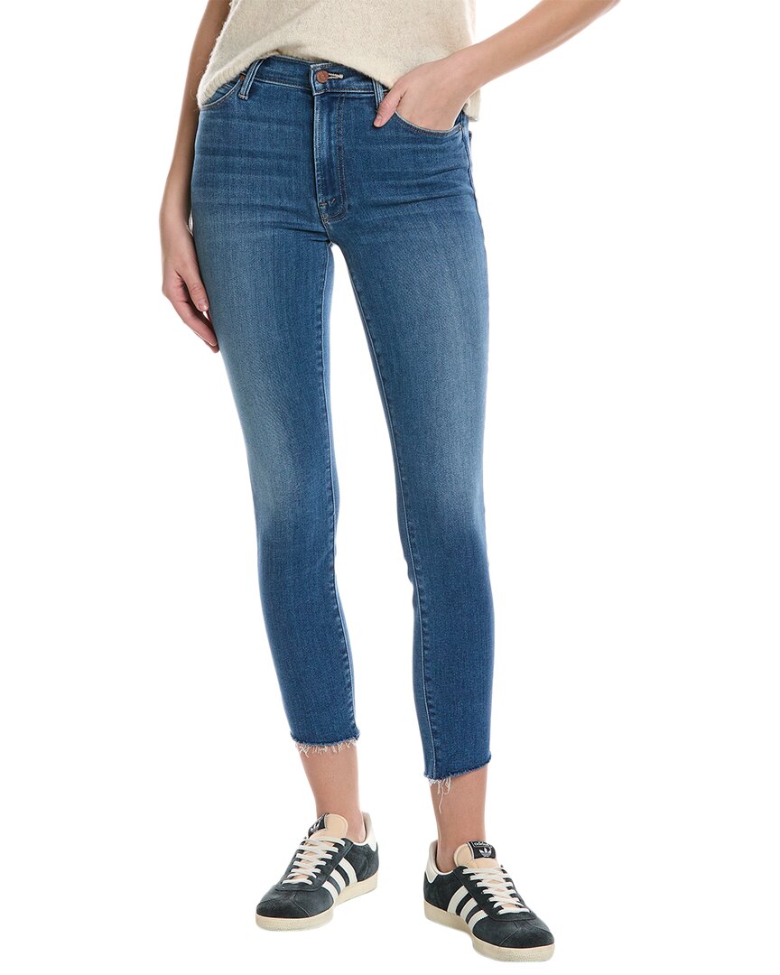 Mother The Stunner Zip Ankle Step Fray Happy Pill Skinny Jean