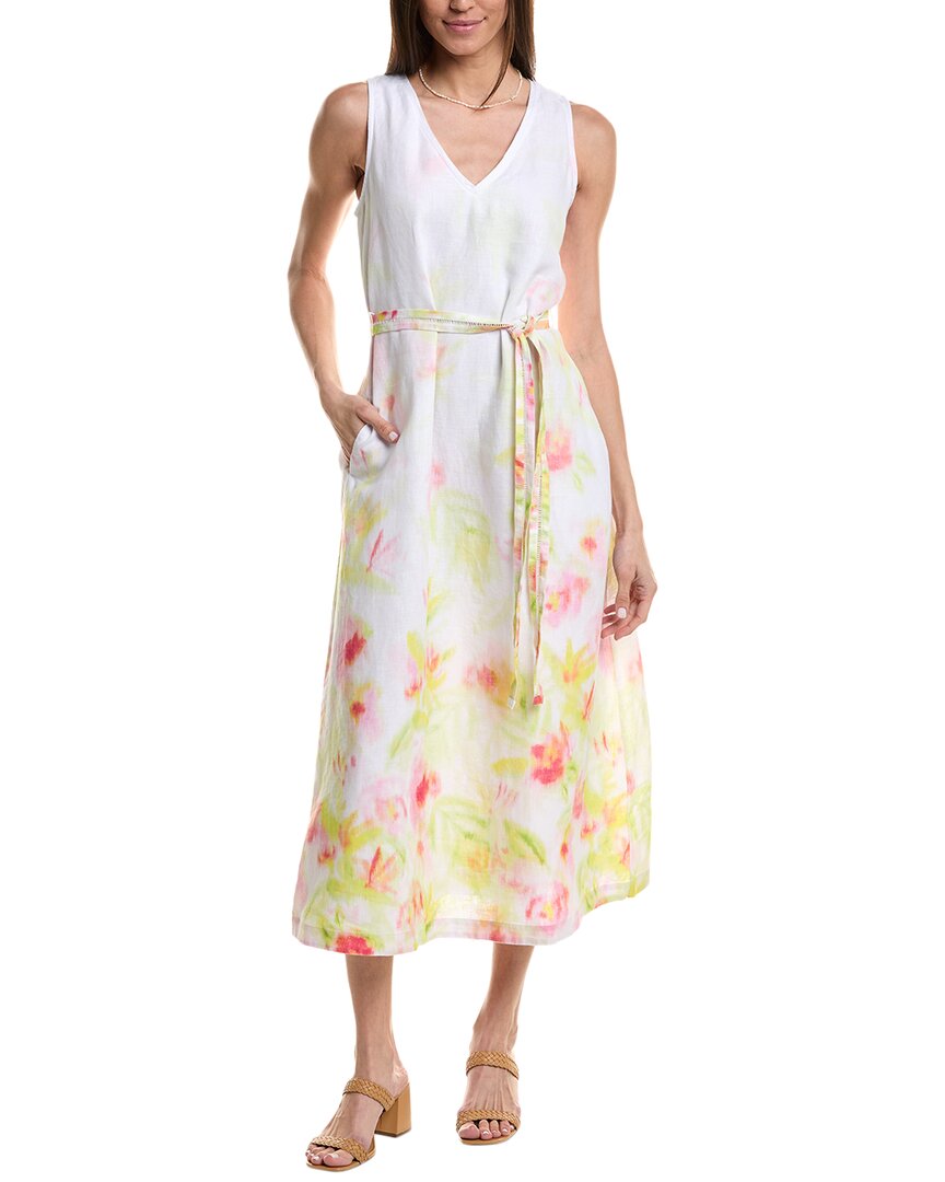 Tommy Bahama Royal Resort Linen Midi Dress In White