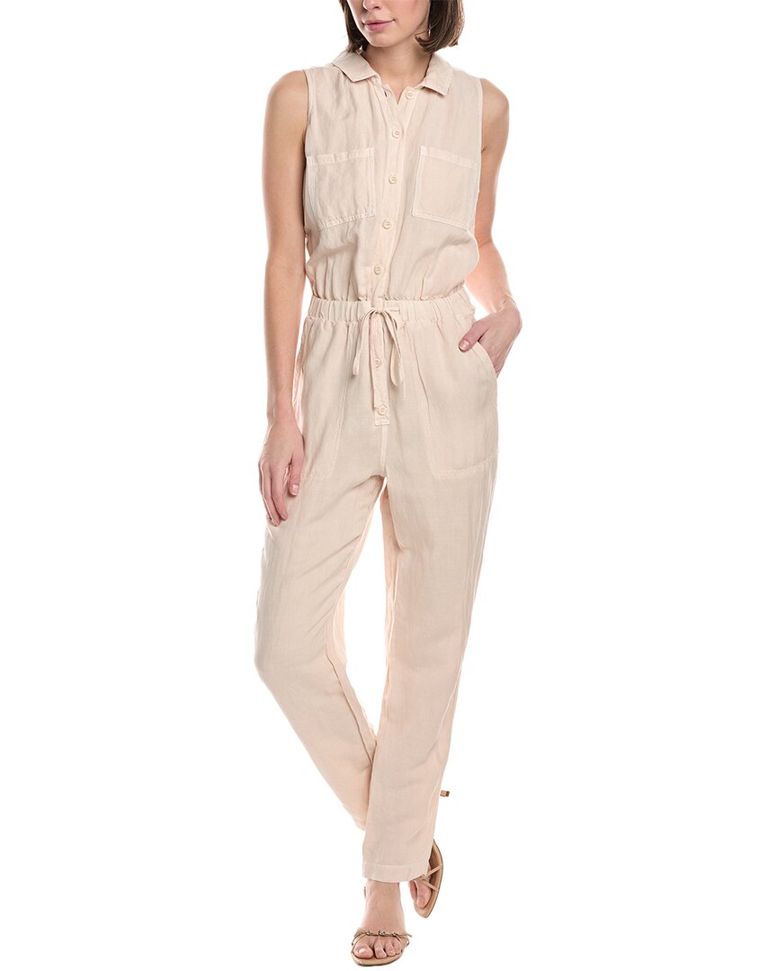 Bella Dahl Sunday-pocket Linen-blend Jumpsuit