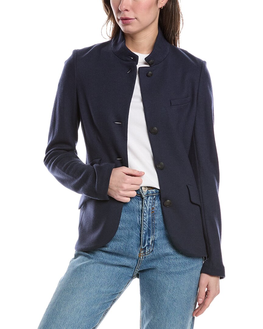 Rag & Bone Slade Japanese Wool Blazer In Blue