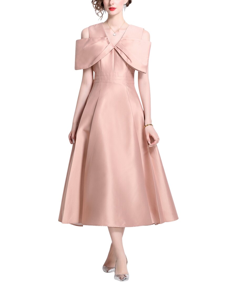 Dza Off-the-shoulder Midi Dress