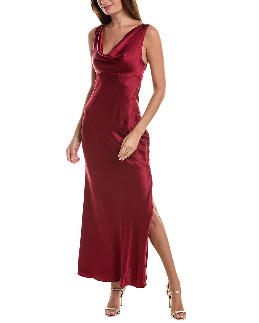 Nicholas Sally Silk-blend Dress In Red
