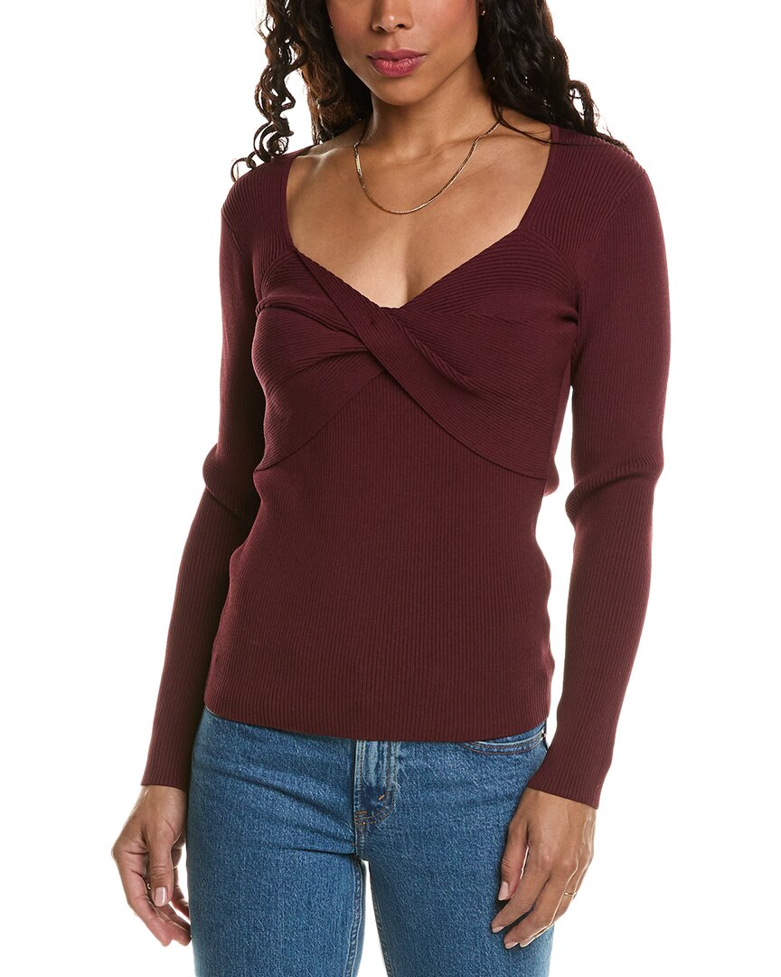 ELIE TAHARI ELIE TAHARI SWEETHEART TWIST FRONT TOP