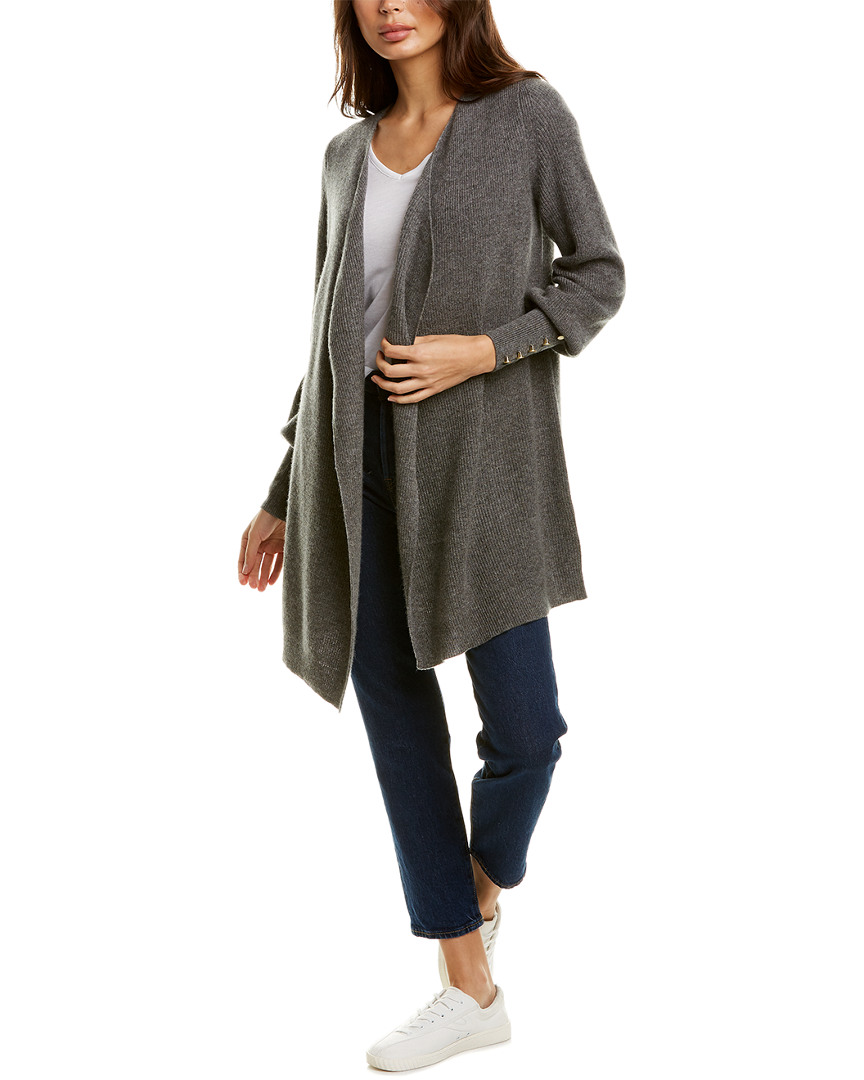 Image of Design History Draped Cashmere Cardigan