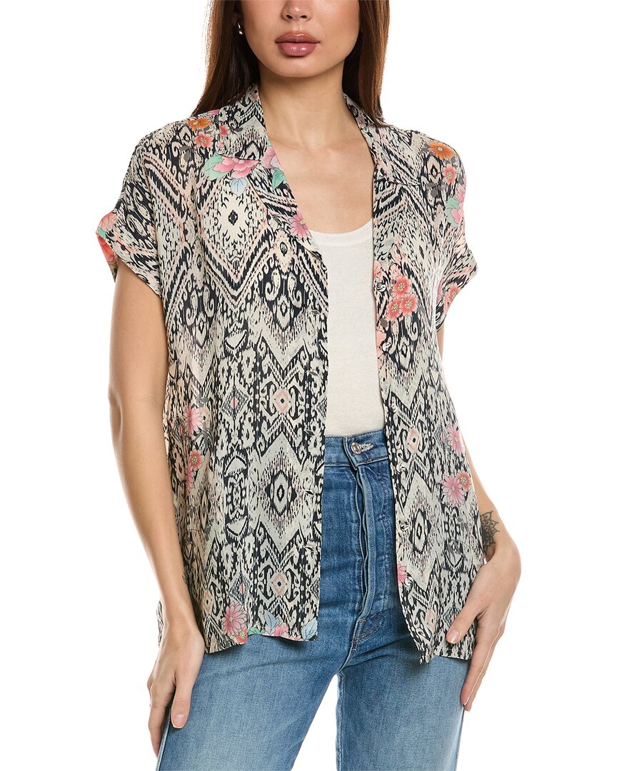 JOHNNY WAS JOHNNY WAS LAIYA BUTTON-UP BLOUSE