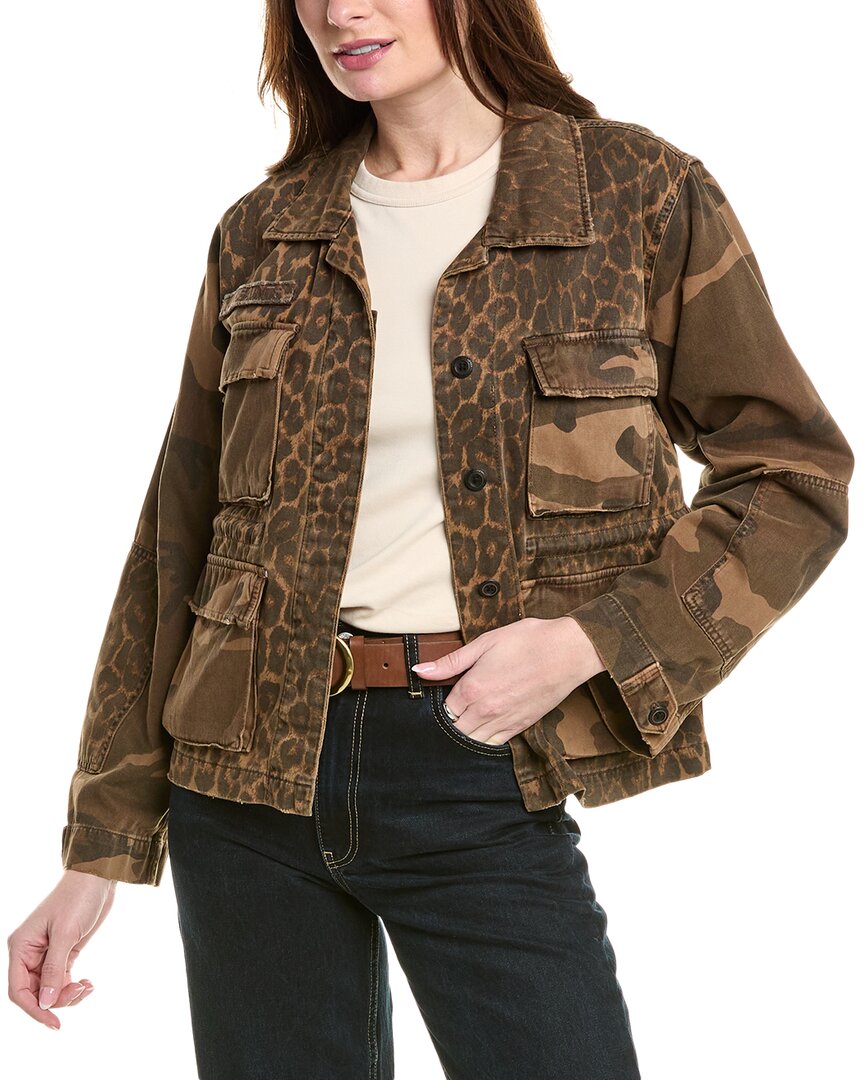 Shop Allsaints Finch Leppo Mix Jacket In Brown