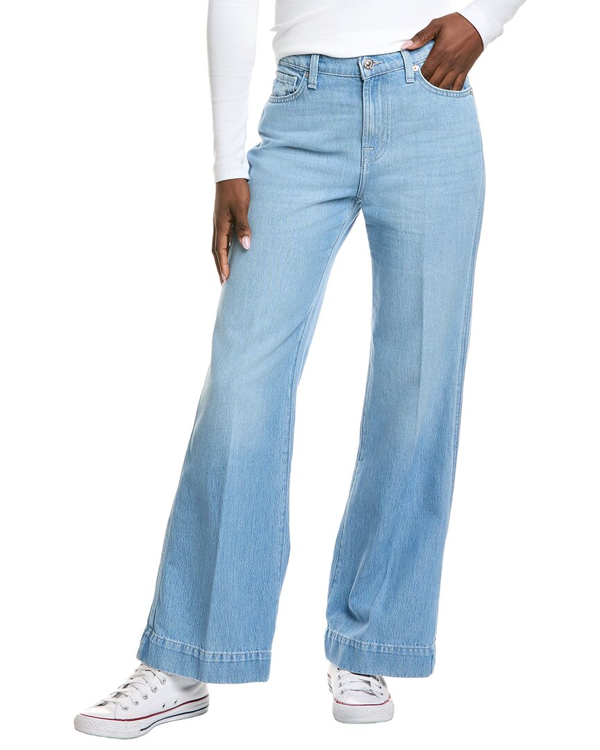 7 For All Mankind Modern Tailorless Dojo Annandale Kick Flare Jean In Blue