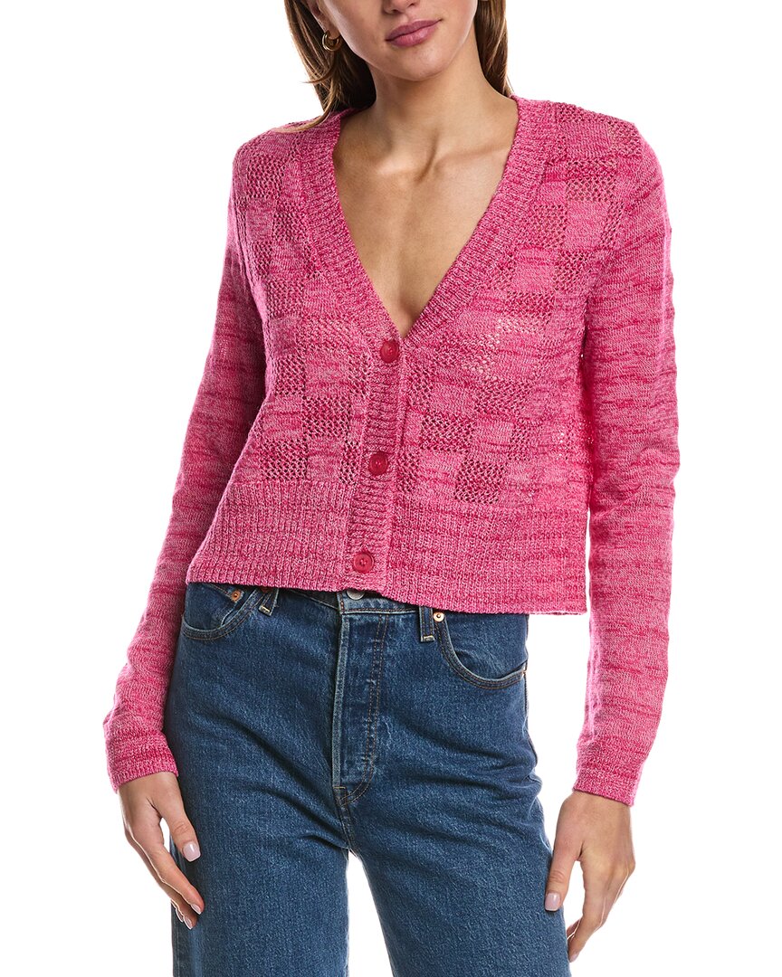525 AMERICA 525 AMERICA CHECKERED MESH CARDIGAN 
