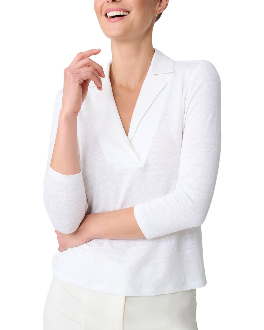 J.mclaughlin J. Mclaughlin Romeo Linen-blend Top