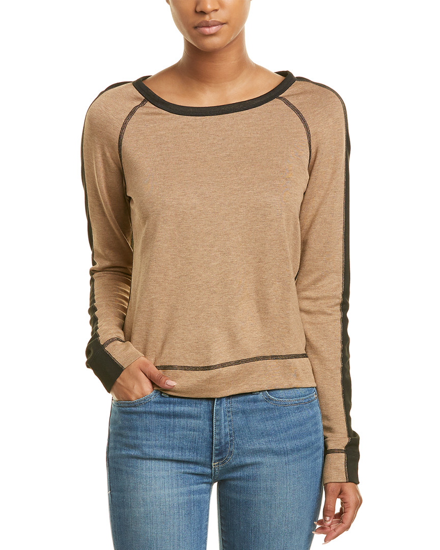 Image of Three Dots Colorblocked Top