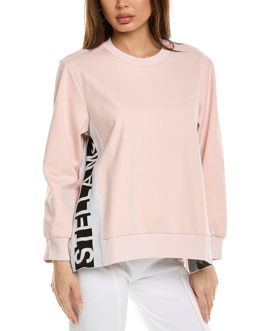 Stella Mccartney Insert Tape Sweatshirt In Pink