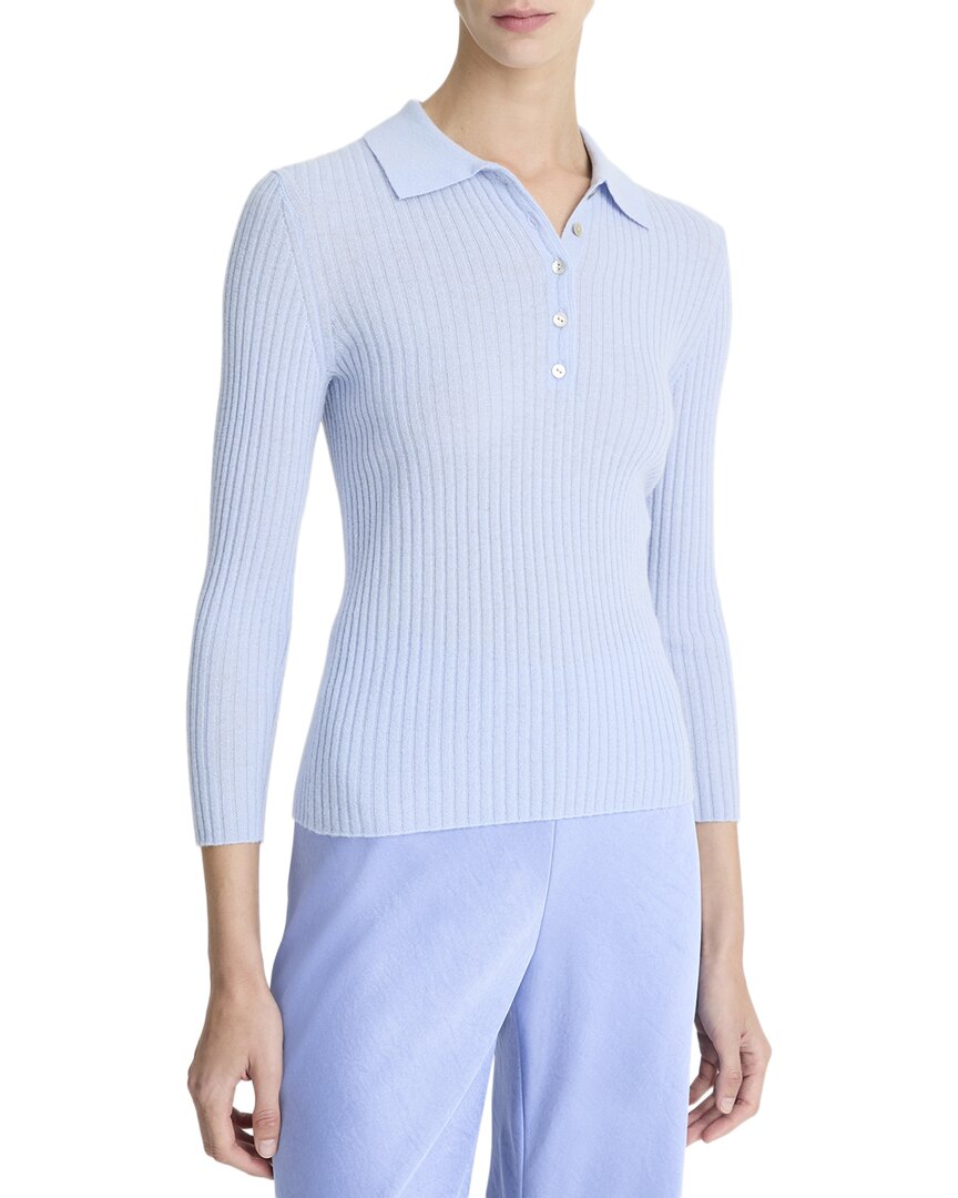 Vince Mulberry Silk-blend Polo