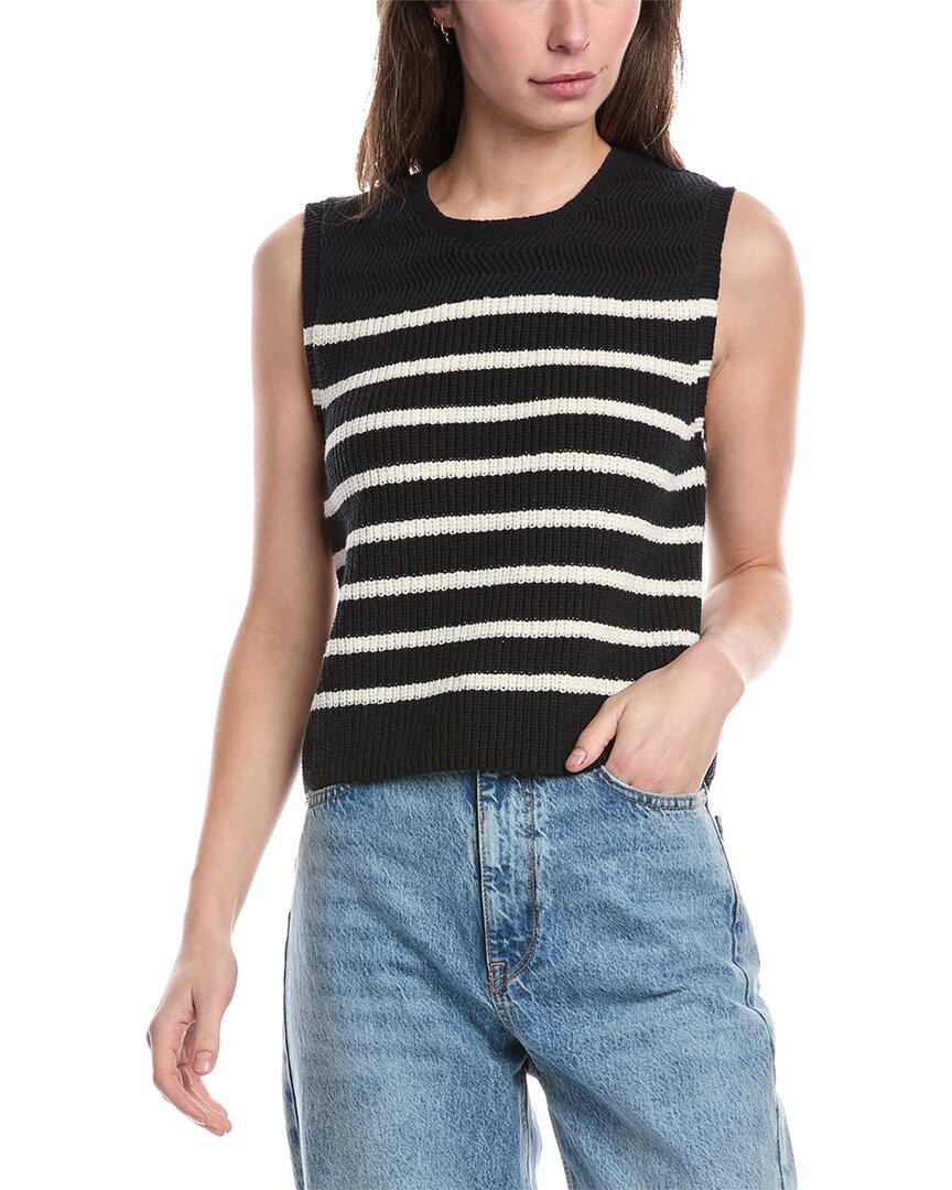 Rag & Bone Jen Stripe Tank In Black