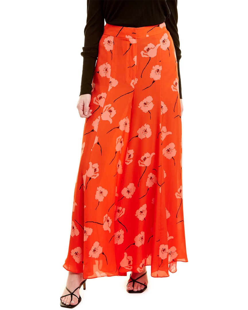 Carolina Herrera Wide Leg Silk Pant 