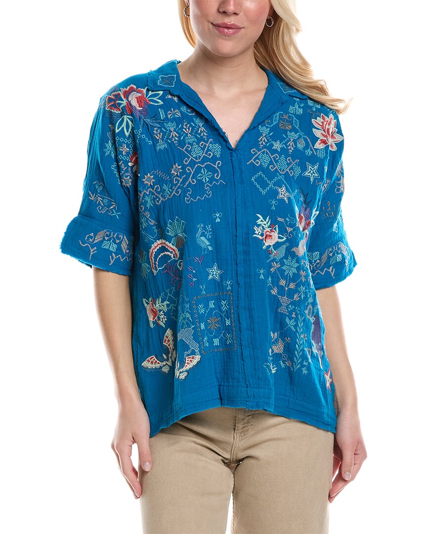 Johnny Was Wodeleah Blouse In Blue