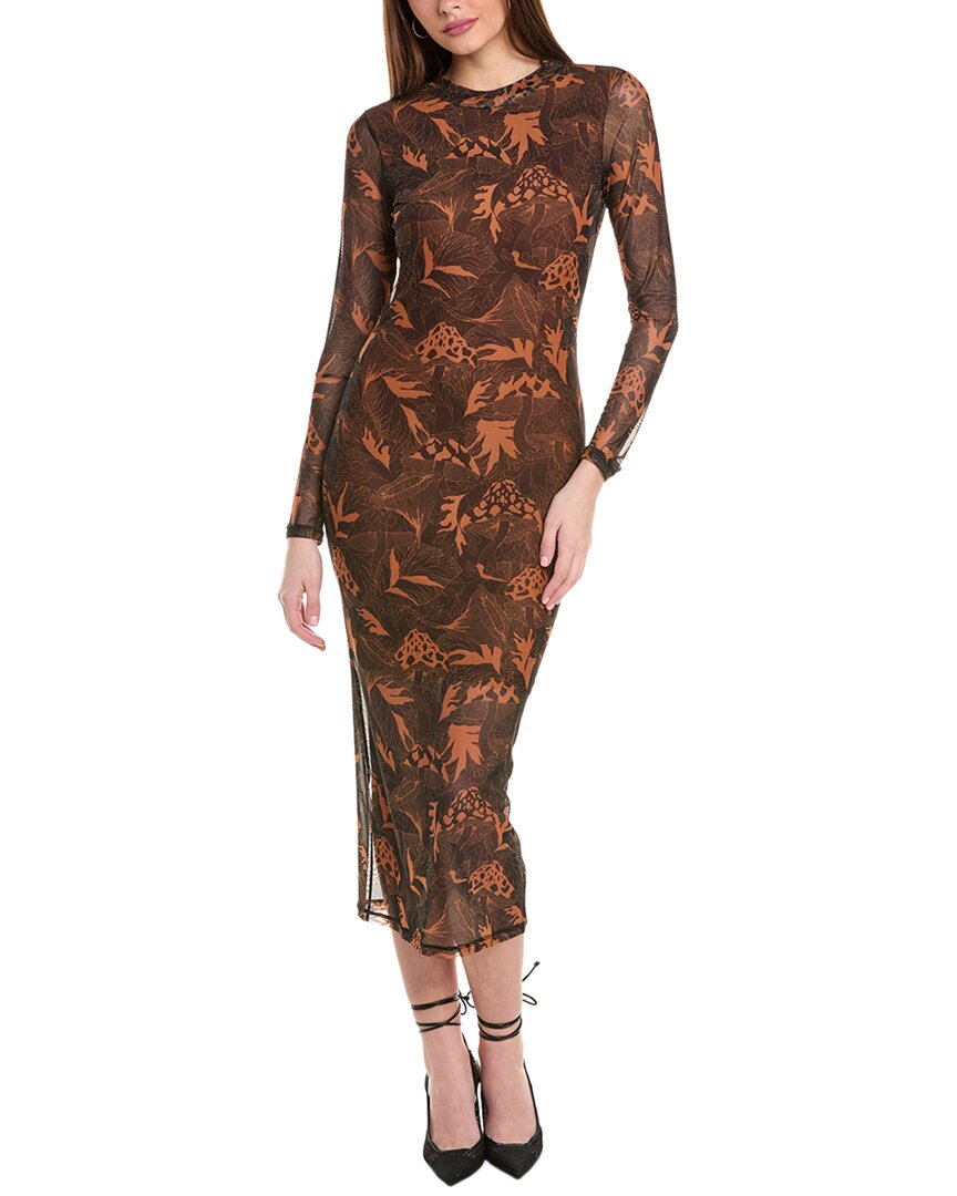HUGO BOSS HUGO BOSS NASUSI MIDI DRESS