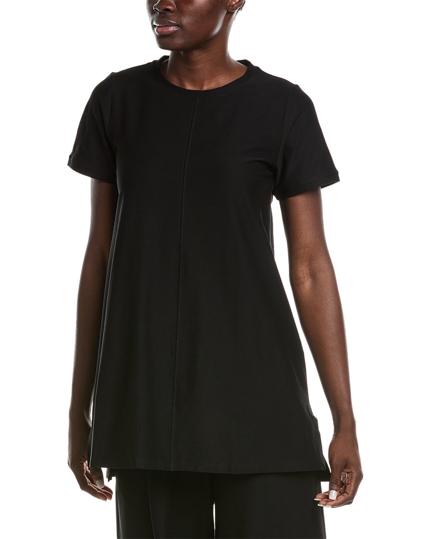 Eileen Fisher Crewneck Tunic In Black