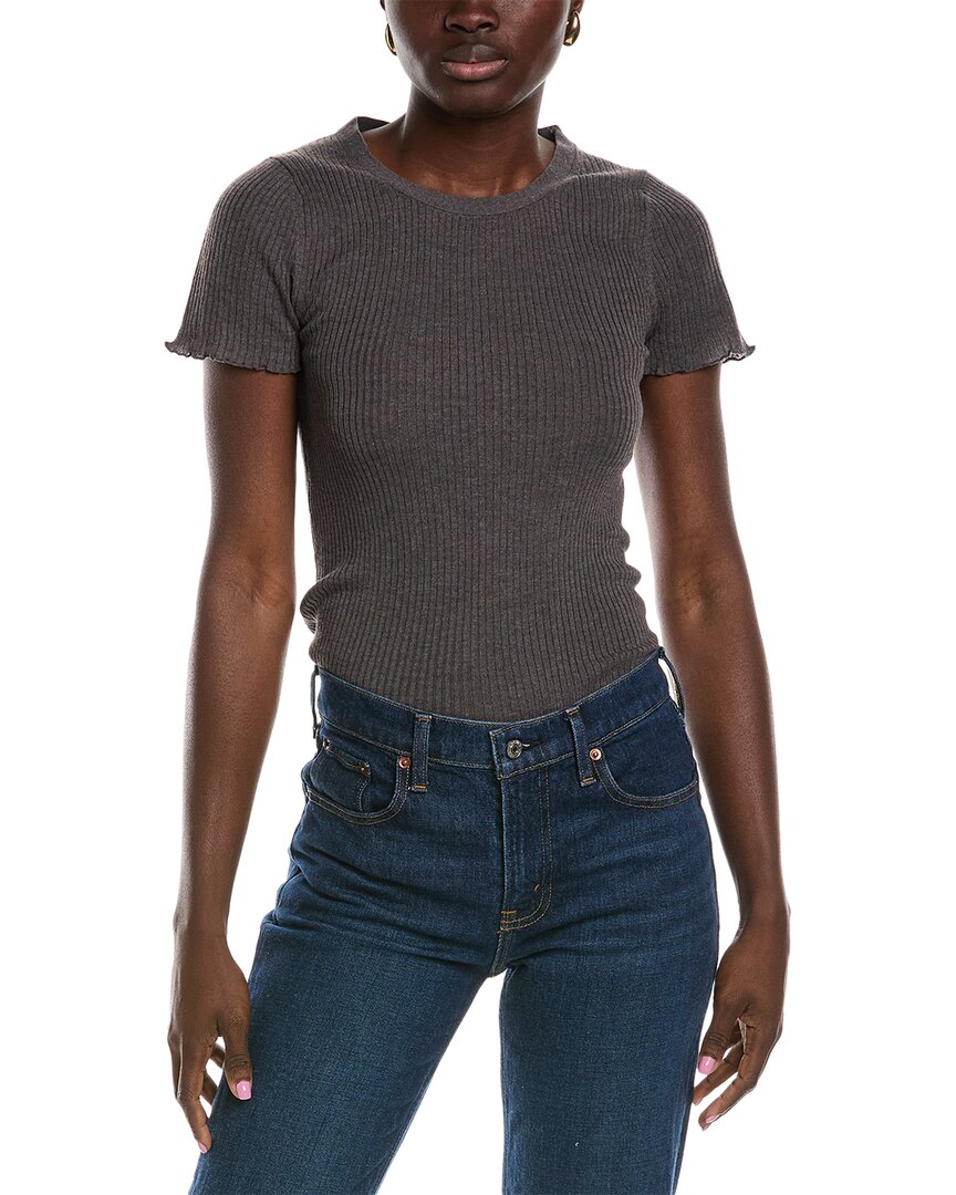 Splendid Joanna Ss Sweater In Gray