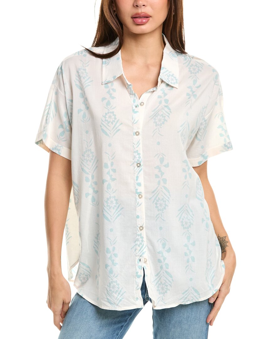 Splendid Wesley Button-down Shirt In Blue