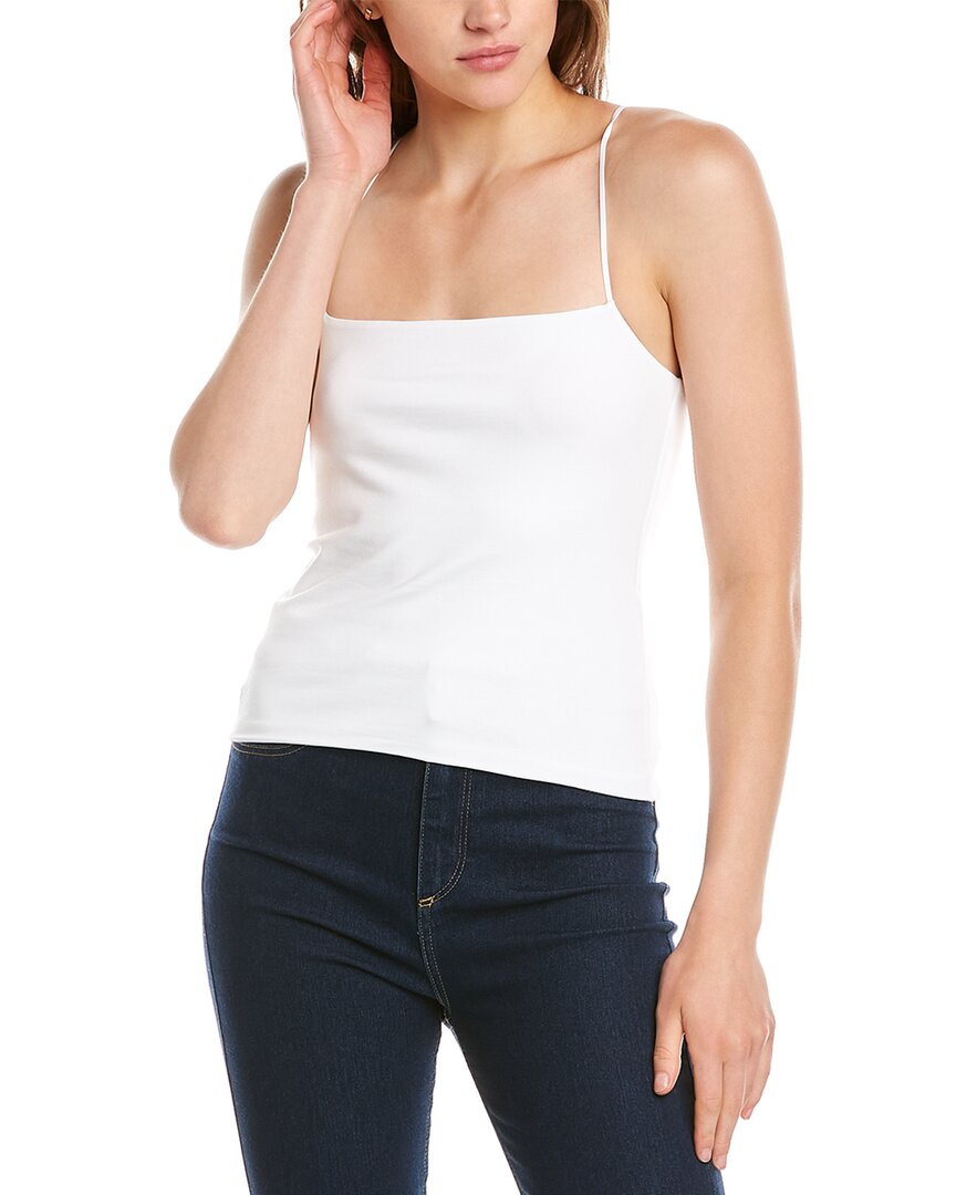 Vince Square-neck Cotton Cami In White