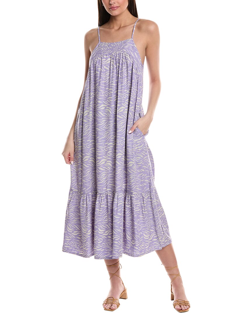Shop Saltwater Luxe Midi Tank Dress In Purple