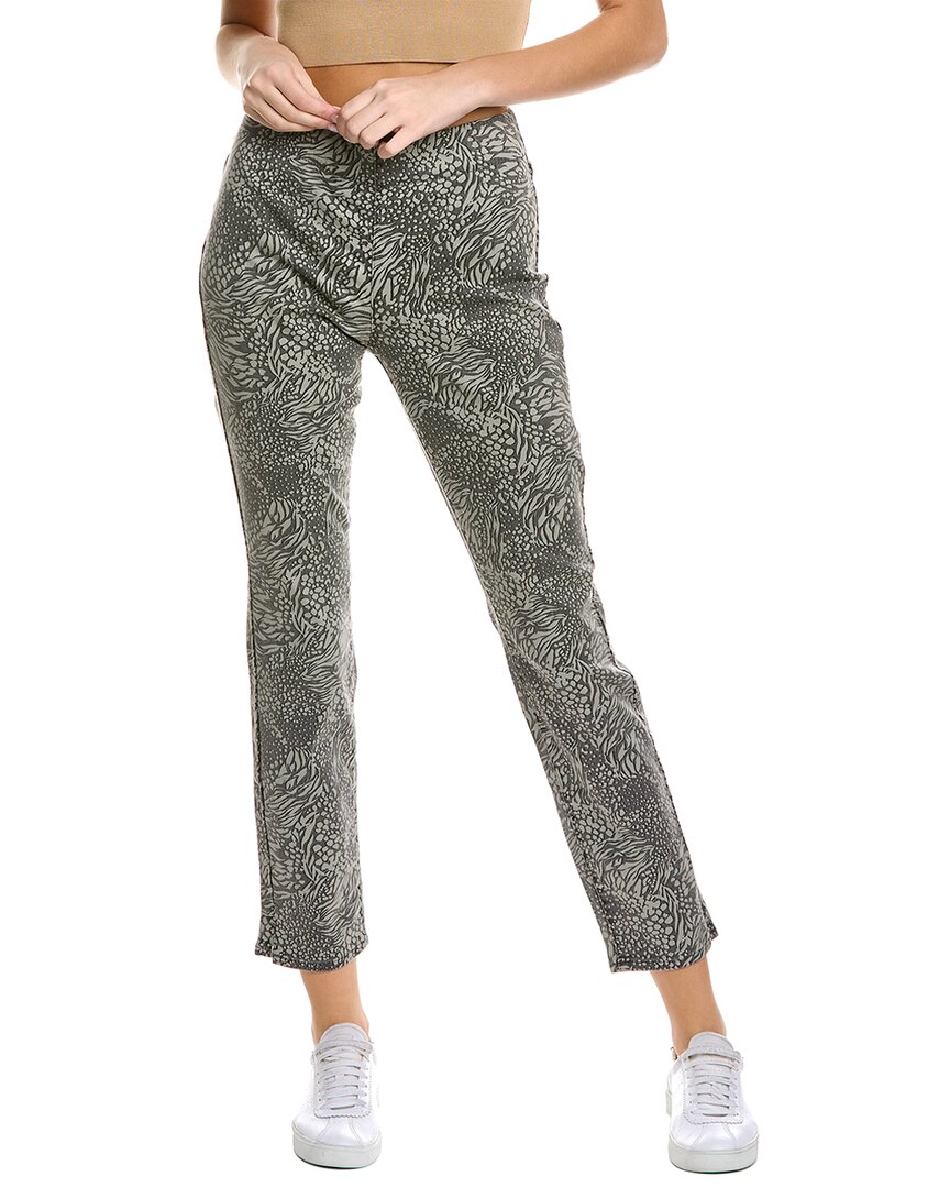 Shop Nydj Pull-on Shadow Animal Charcoal Skinny Jean In Grey