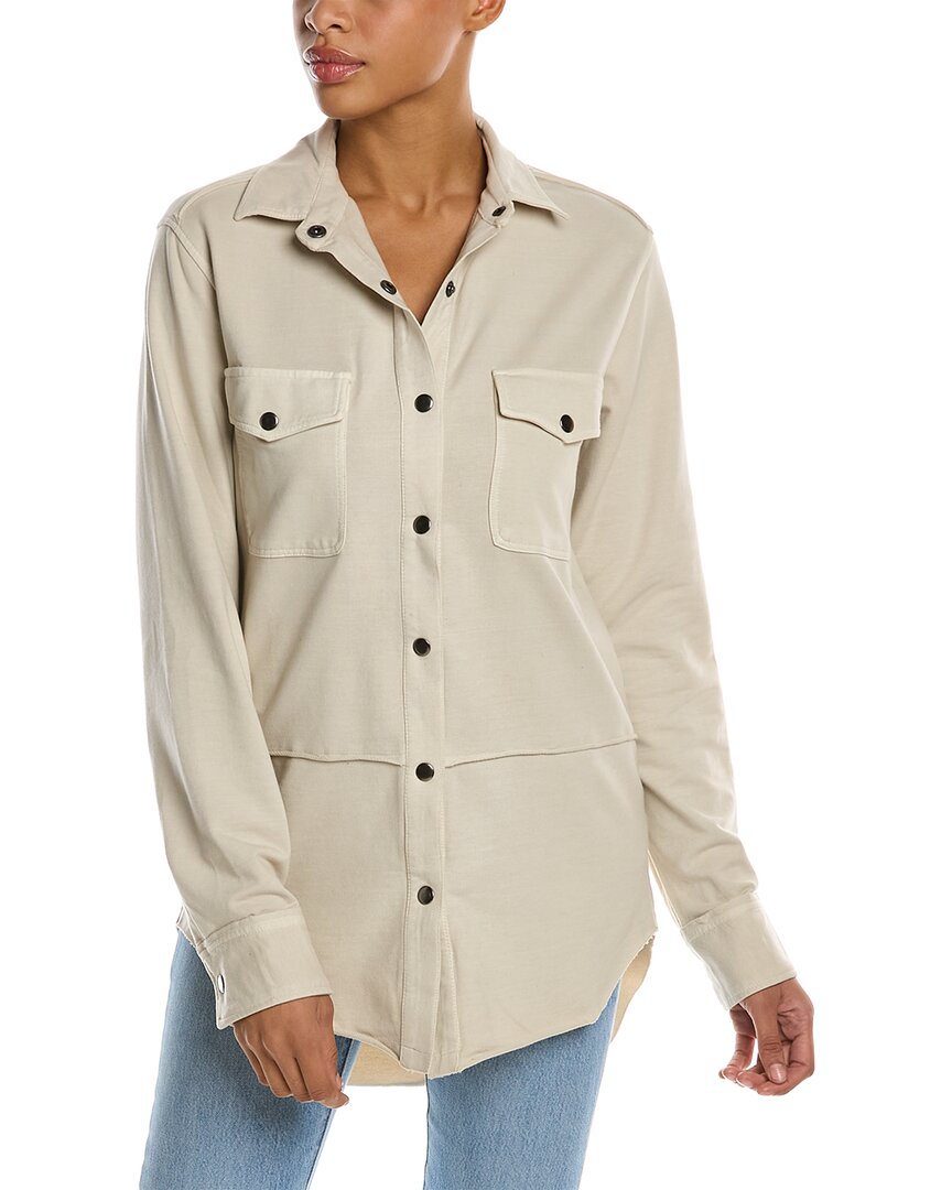 Shop Wildfox Joan Shirt Jacket In White