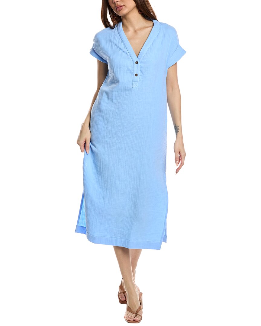 Walker & Wade Kelly Gauze Cover-up Dress In Blue