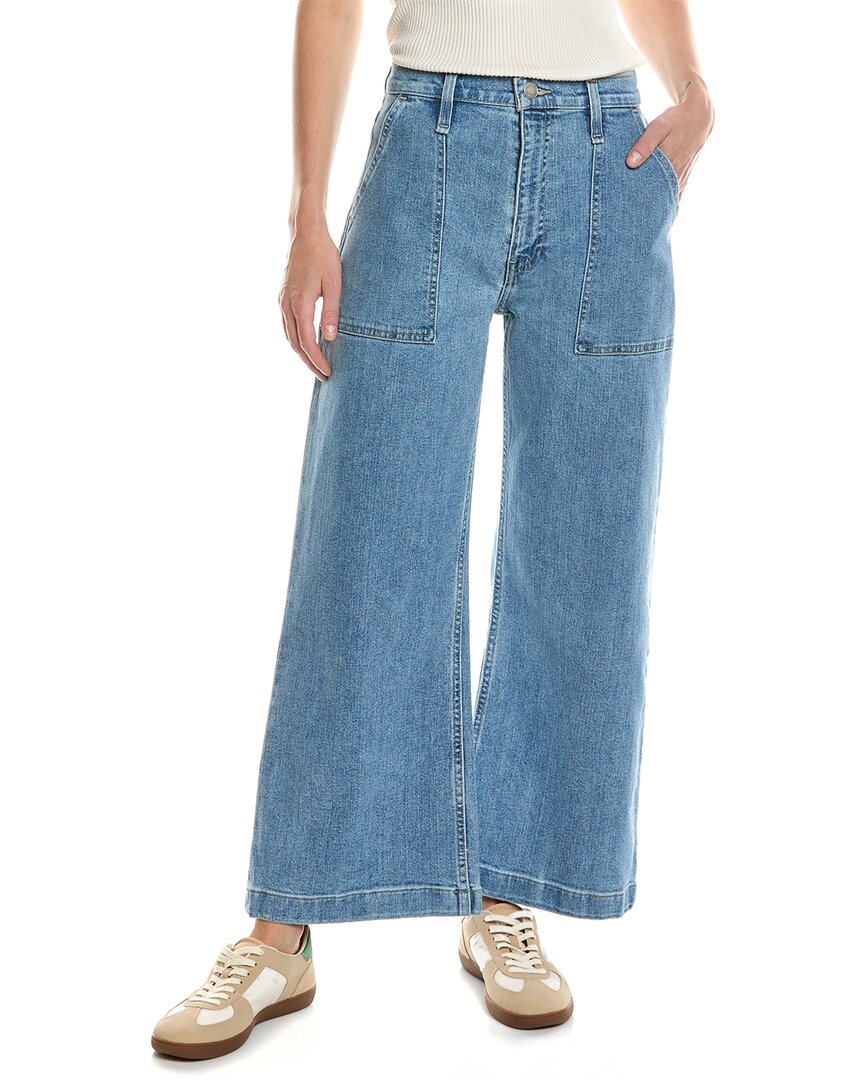 Hudson Jodie High Rise Ankle Wide Leg Jeans In West Lake In Blue
