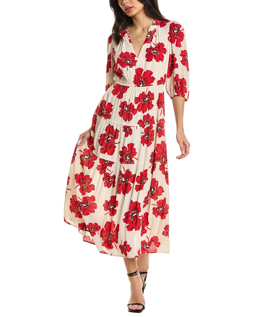 ba&sh Ysee Floral Print Midi Dress