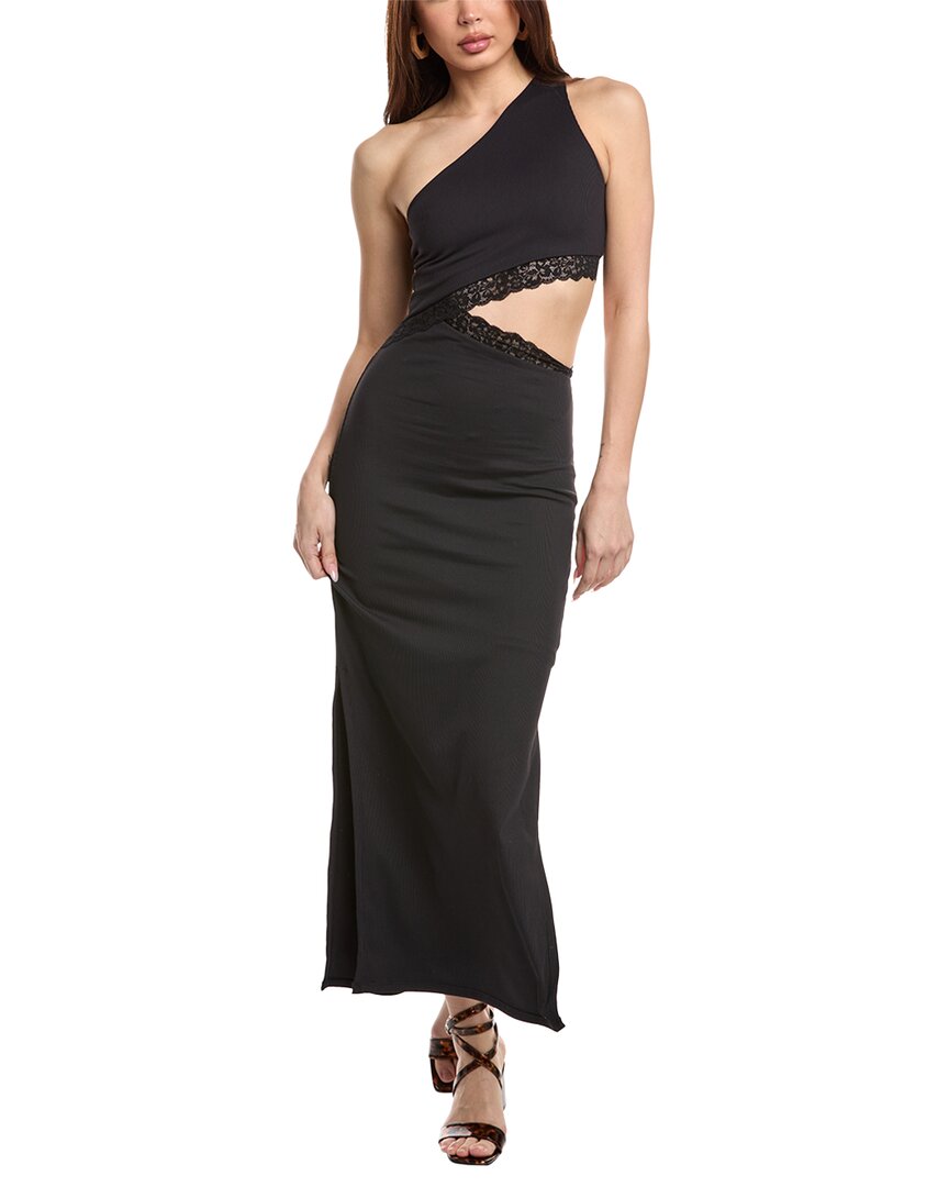 Beach Riot Genevieve Lace Cover-up Dress In Black