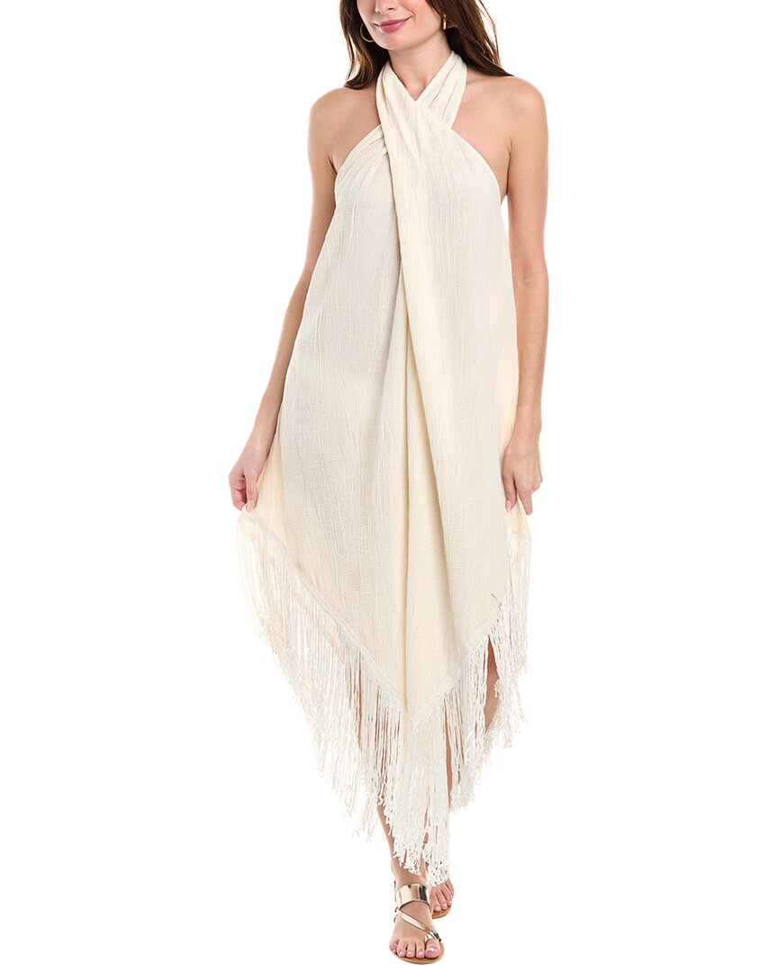 Pq Swim Kate Fringe Cover-up In White