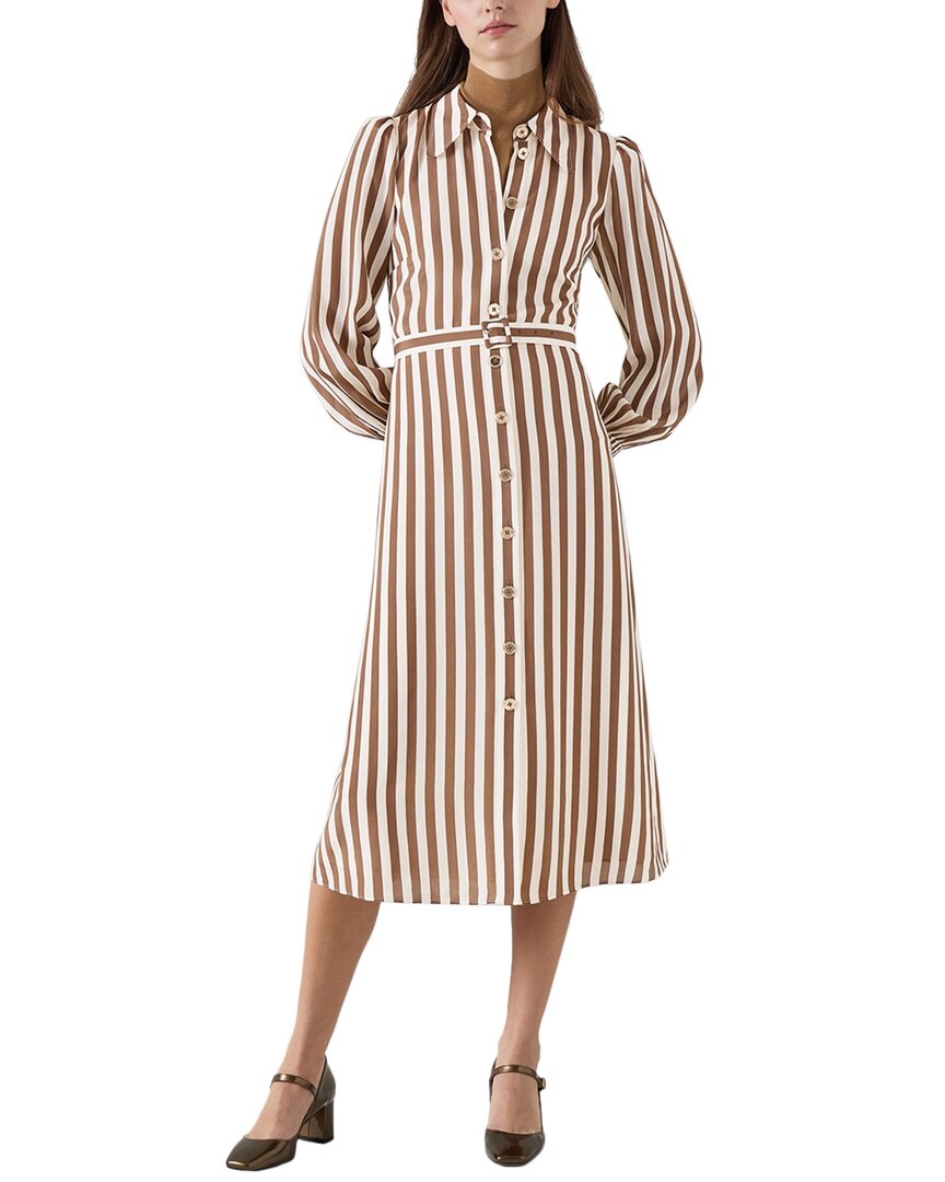 LK BENNETT LK BENNETT EMELIA SILK-BLEND DRESS