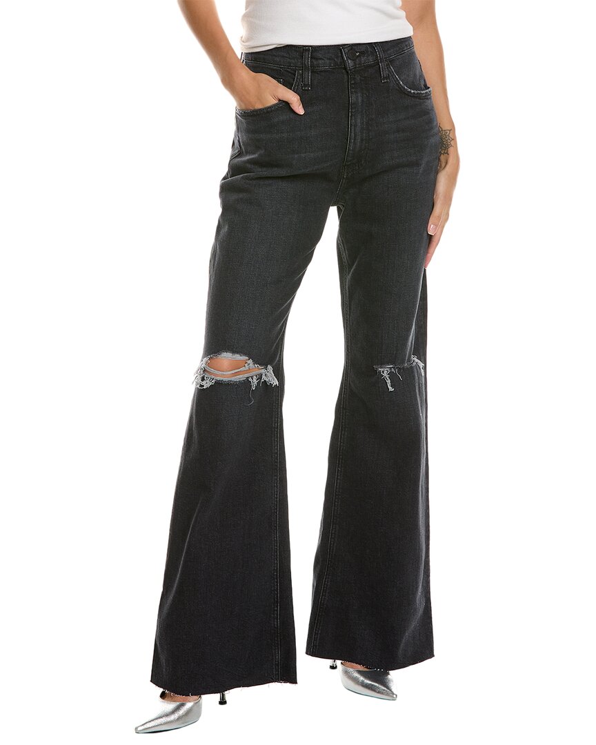 Shop Hudson Jeans Jodie Faded Noir High-rise Flare Jean In Blue
