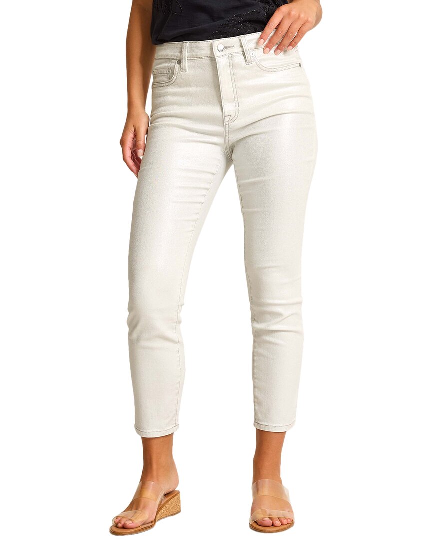 TOMMY BAHAMA TOMMY BAHAMA METALLIC DENIM HIGH-RISE ANKLE SKINNY JEAN
