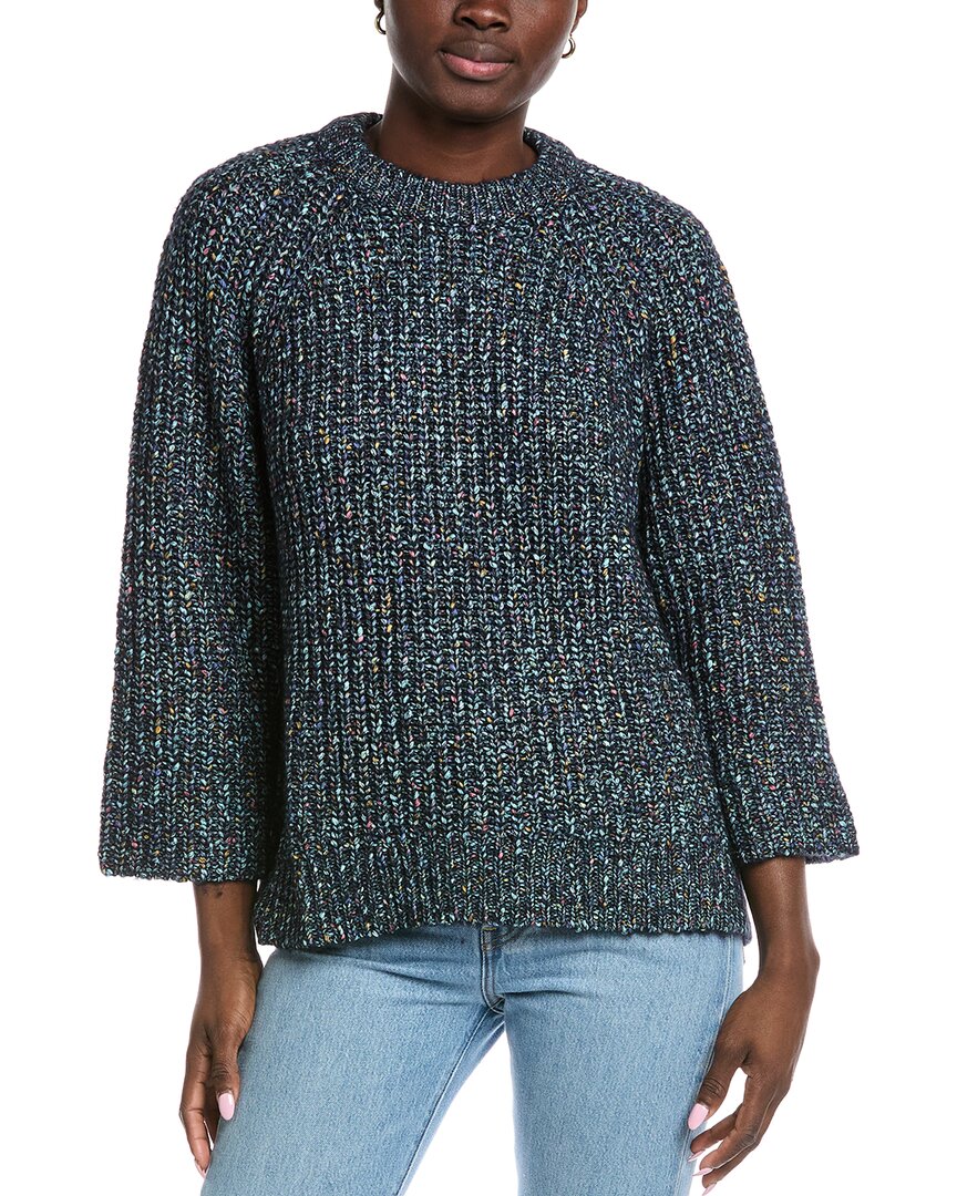 Autumn Cashmere Open Side Alpaca-blend Sweater In Blue