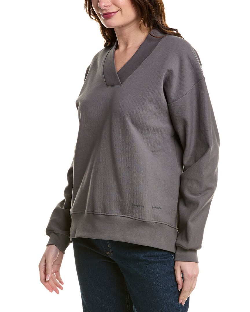 Proenza Schouler White Label Olivia Sweatshirt In Grey