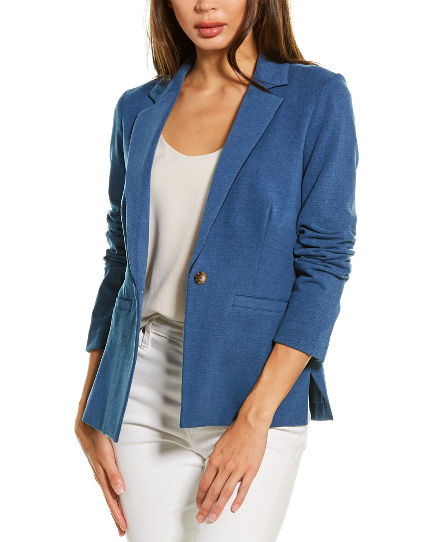 Image of White + Warren Denim Blazer