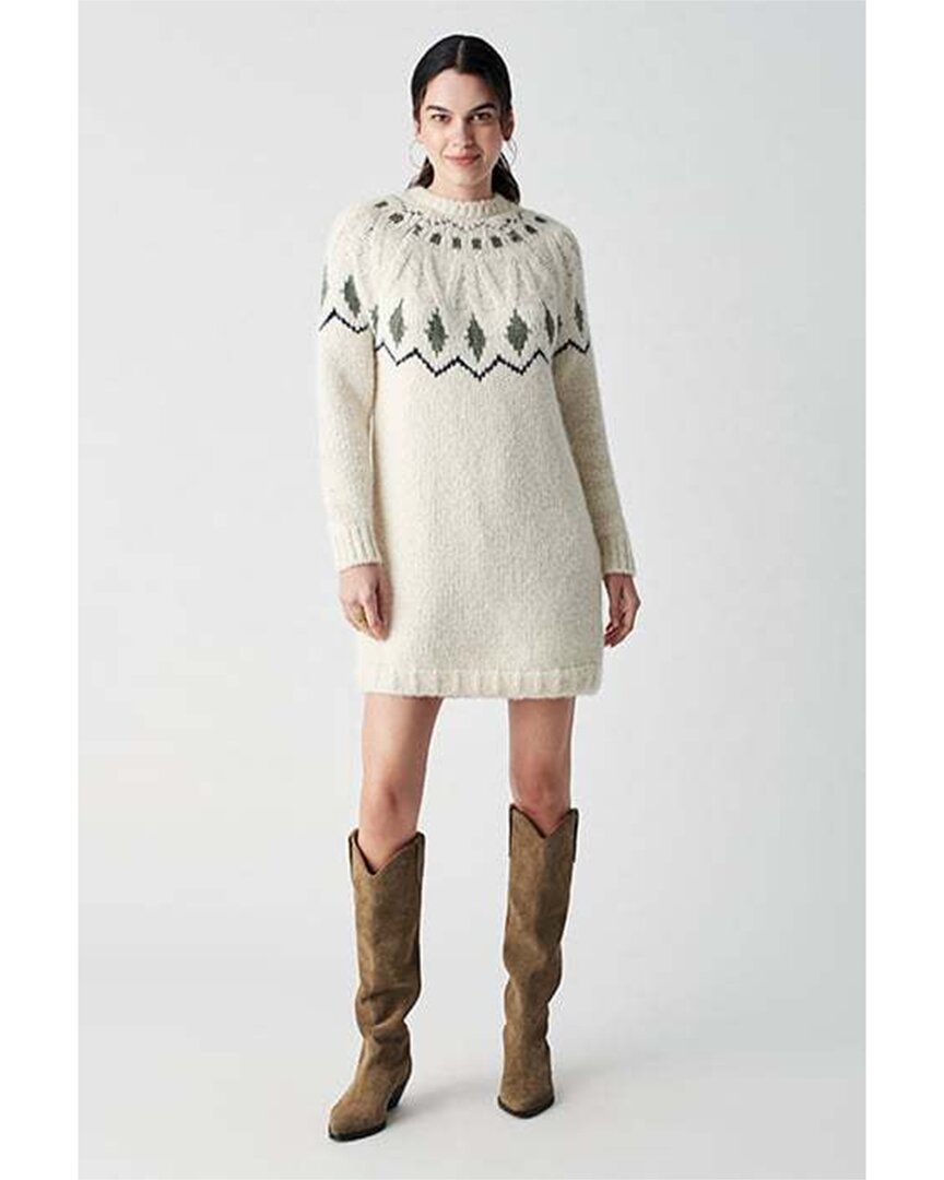 Shop Faherty Ursa Fairisle Alpaca-blend Mini Dress