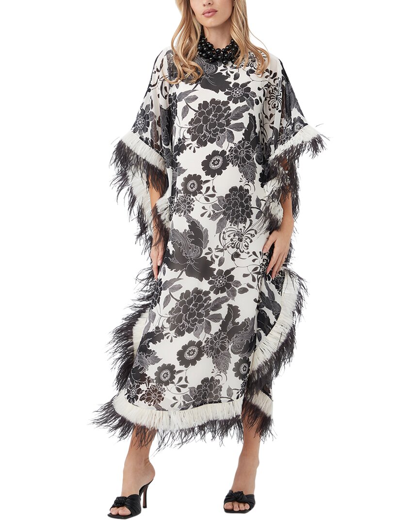 Trina Turk Neena Caftan In Black