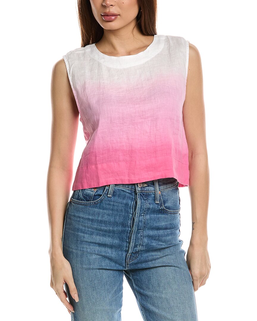 Bella Dahl Boxy Button Back Top In Pink