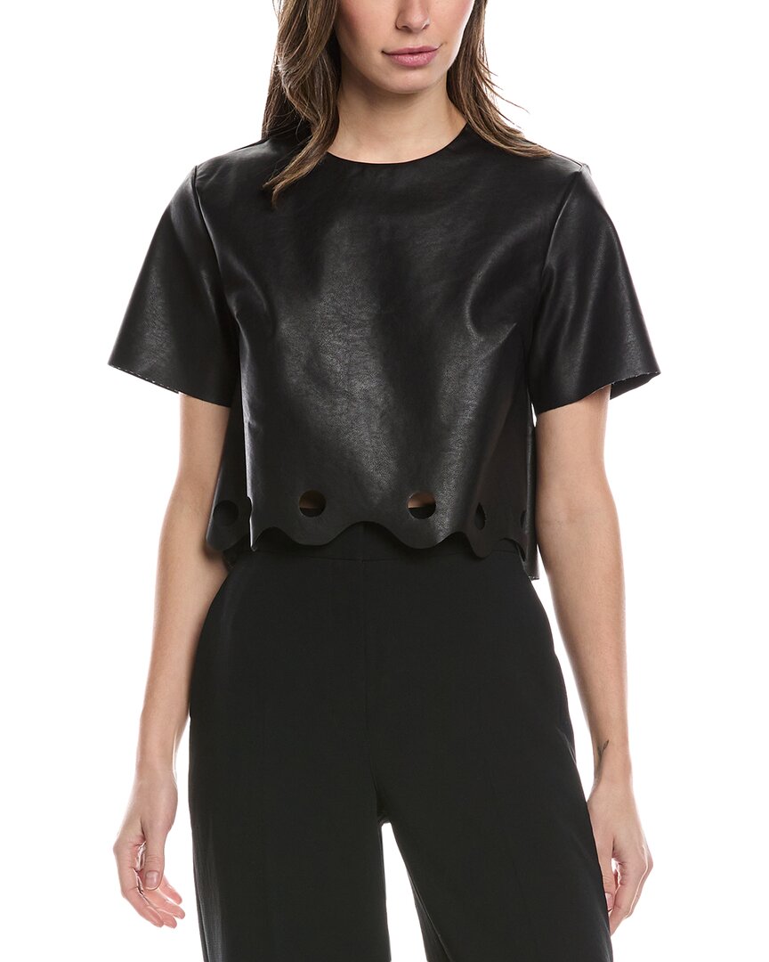 Gracia Cropped Top In Black