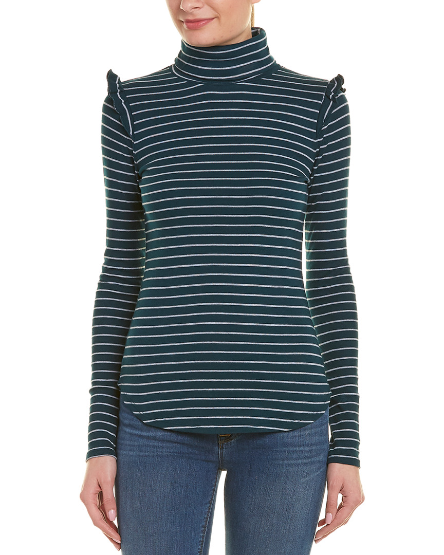 Image of Three Dots Autumn Stripe Turtleneck