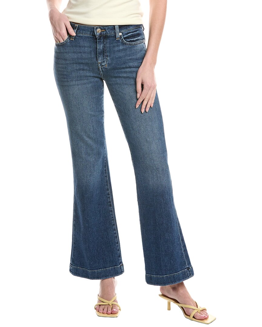 7 For All Mankind Modern Dojo High-rise Groovy Flare Trouser Jean In Blue