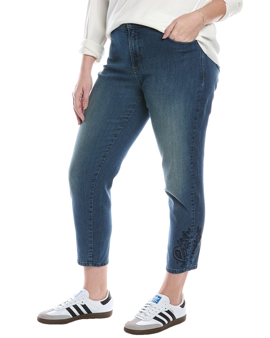 Nydj Patchie Fanciful Wide Leg Jean