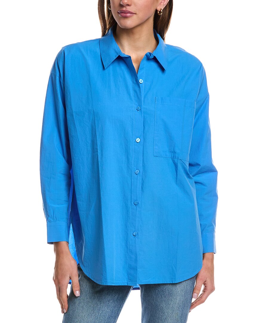 Женская длинная рубашка с классическим воротником Eileen Fisher Petite
