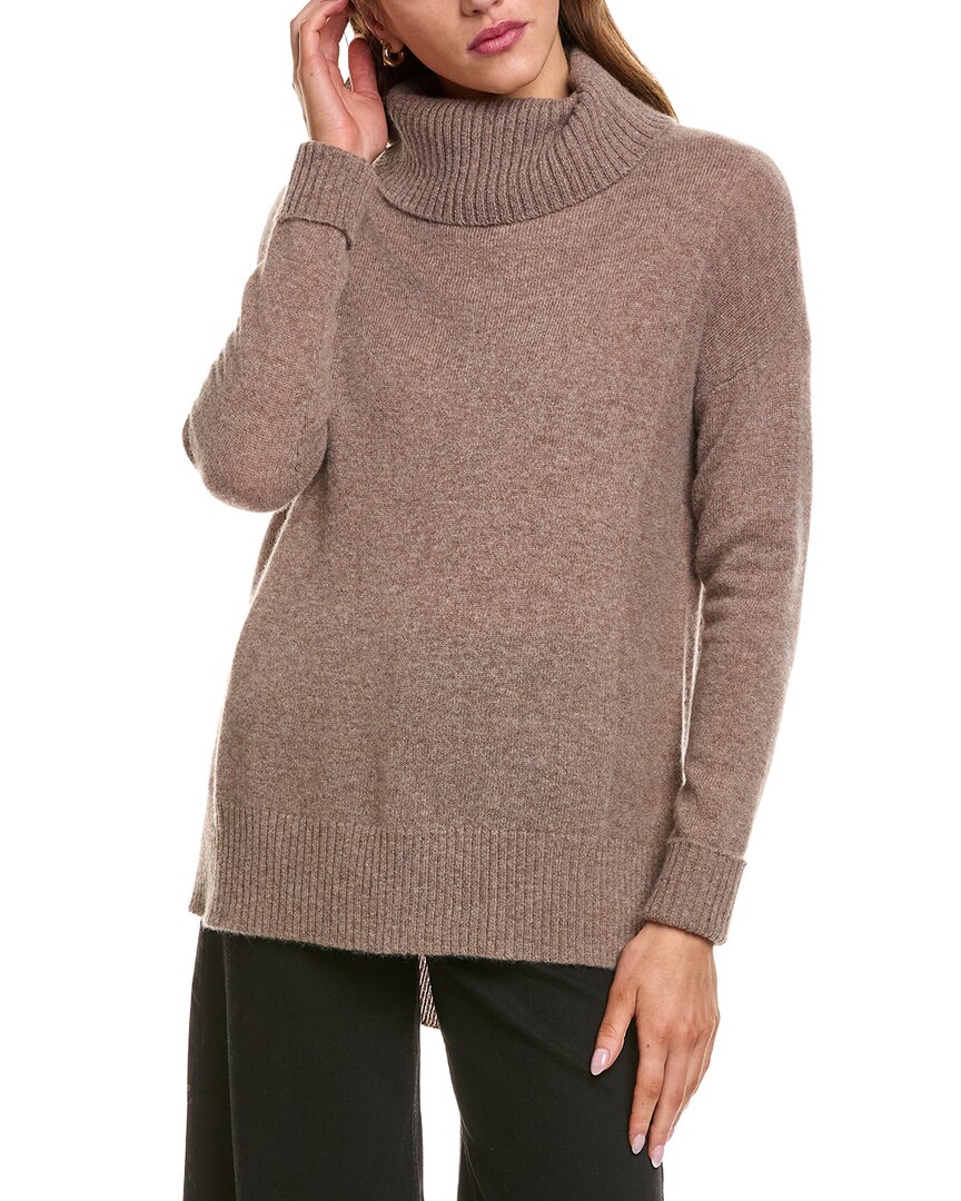 Philosophy Di Lorenzo Serafini Philosophy High-low Cashmere Pullover In Brown
