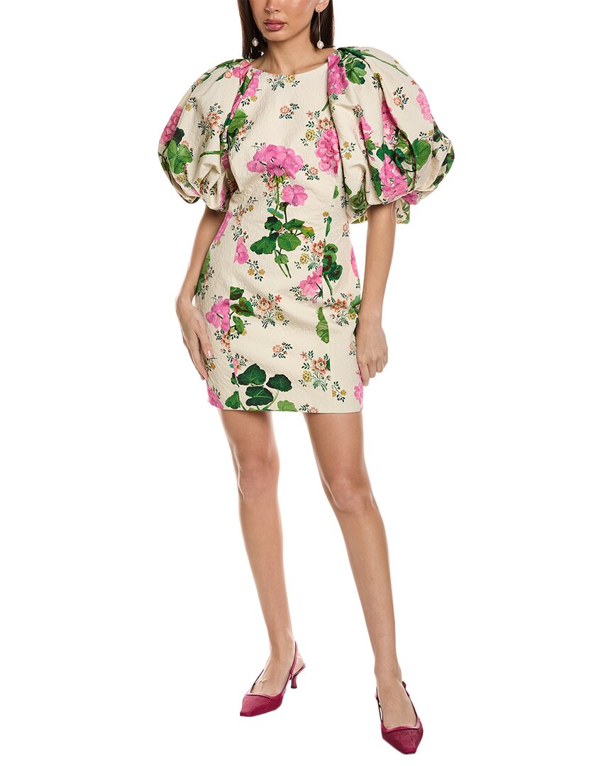 OSCAR DE LA RENTA OSCAR DE LA RENTA OPEN BACK SILK-LINED SHEATH DRESS